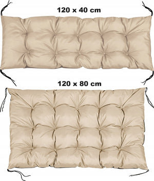 Cuscini da giardino AIO FACTORY 120x80 cm impermeabili beige pallet