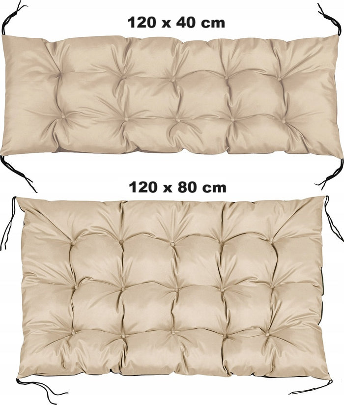 Cuscini da giardino AIO FACTORY 120x80 cm impermeabili beige pallet