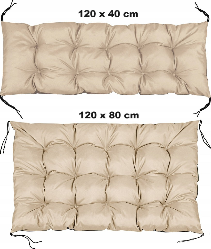Cuscini da giardino AIO FACTORY 120x80 cm impermeabili beige pallet