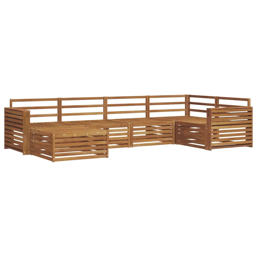 Set di divani da esterno 6 pcs Naturale
