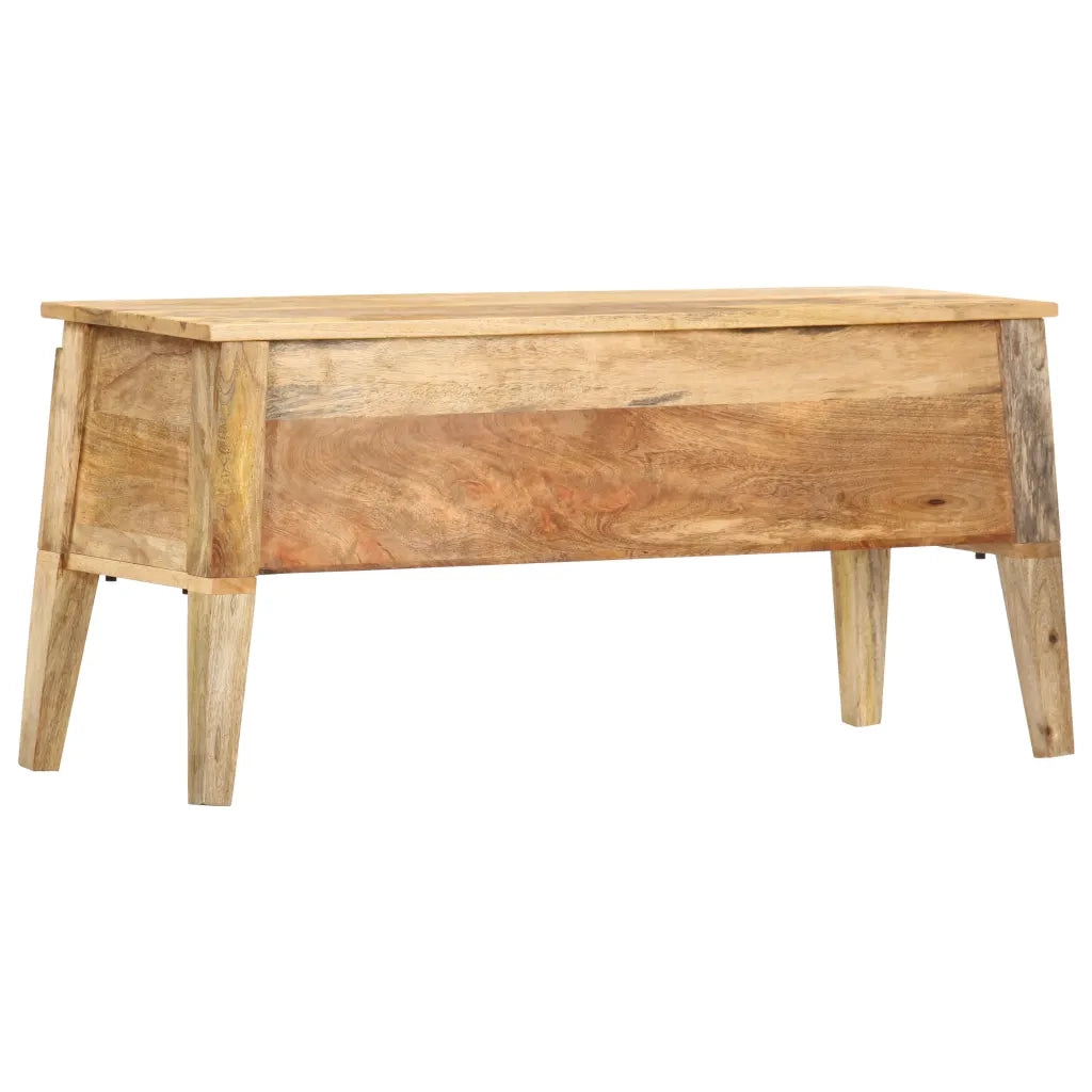 Cassa Portaoggetti 99x35x48 cm in Legno Massello di Mango CFW3510953