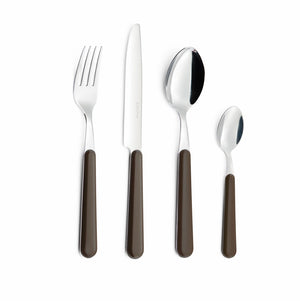 Servizio Set di Posate 24 pezzi in Acciaio Inox Eme Brio Marrone 89