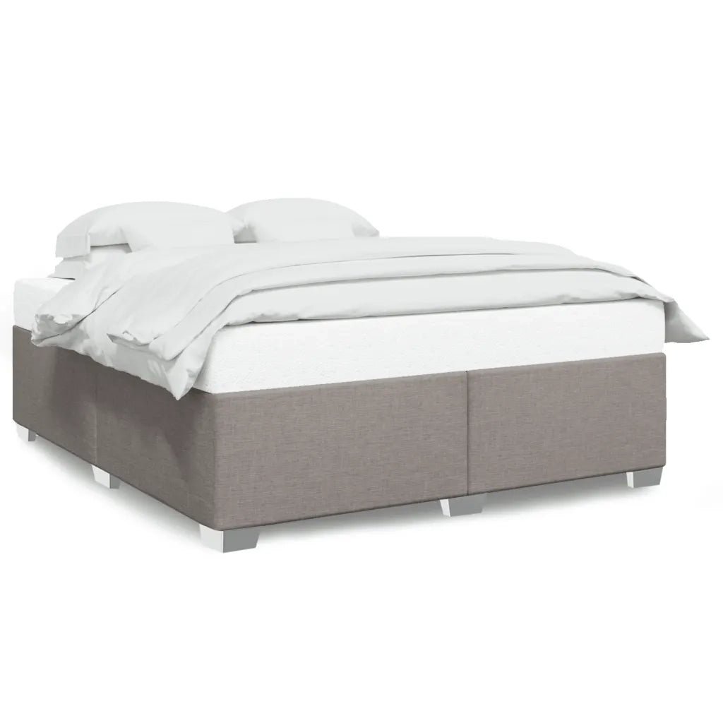 vidaXL Giroletto senza Materasso Tortora 180x200 cm in Tessuto