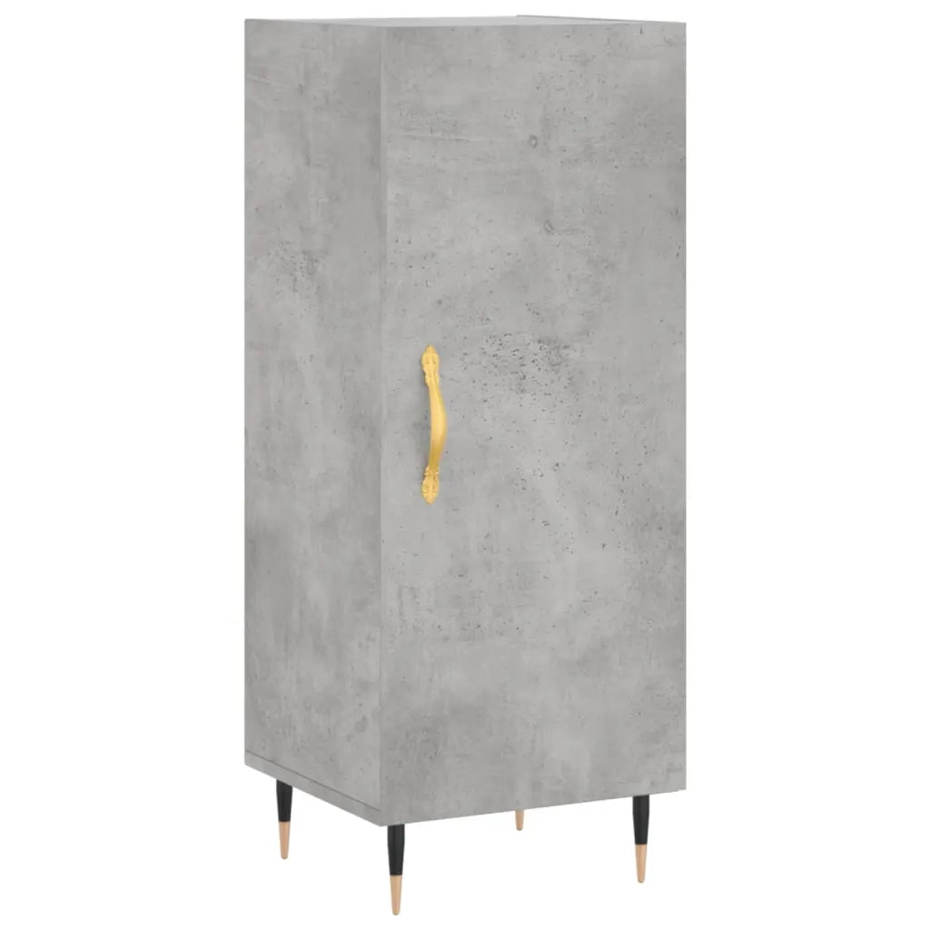 Credenza Grigio Cemento 34,5x34x90 cm in Legno Multistrato 828520