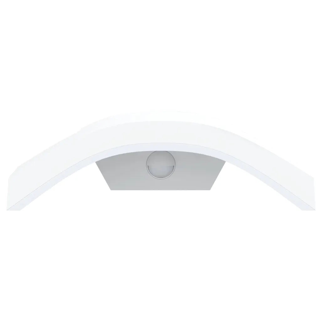 Applique con LED e Sensore 2 pz Bianche in Alluminio Pressofuso
