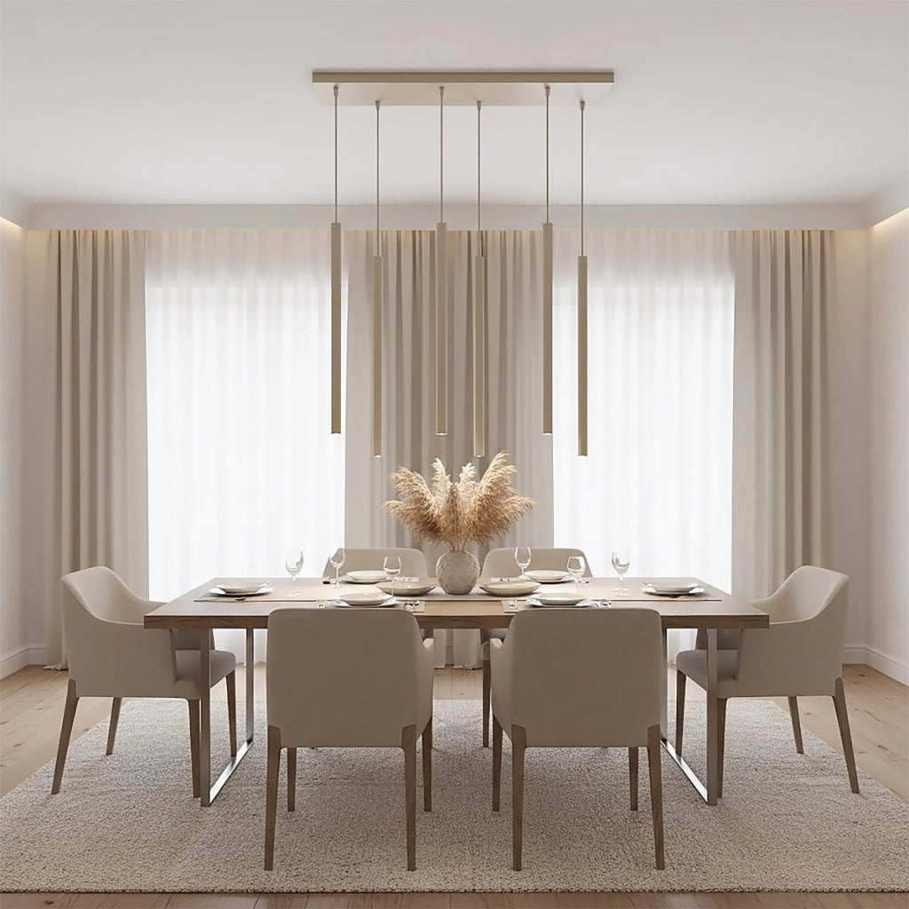 Lampada a sospensione SELTER in acciaio beige