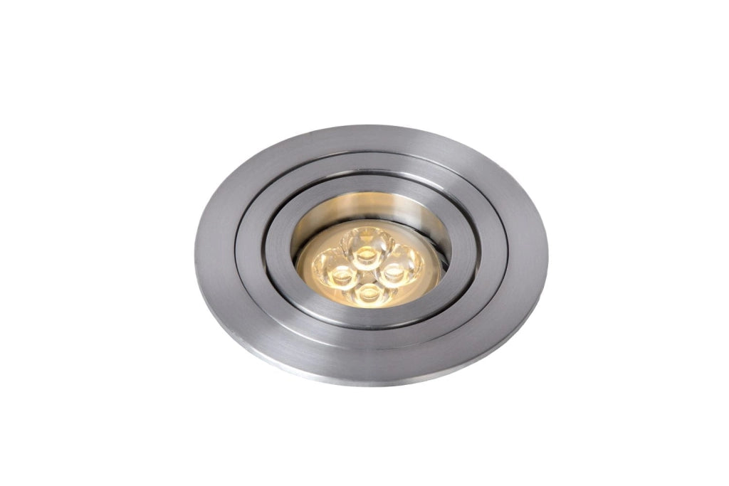 Faretto da incasso Lucide Tube GU10 orientabile argento