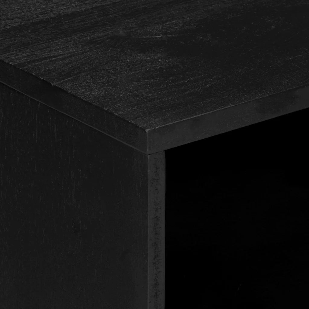 Comodino | Armadio da Notte | Mobiletto da notte Nero 50x33x62 cm in Legno Multistrato