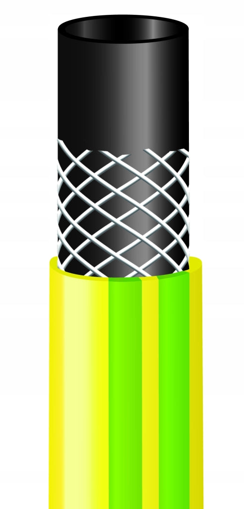 Tubo da giardino KADAX da 20 m, diametro 3/4 di pollice, per acqua, 3 strati di gomma resistente, PVC flessibile
