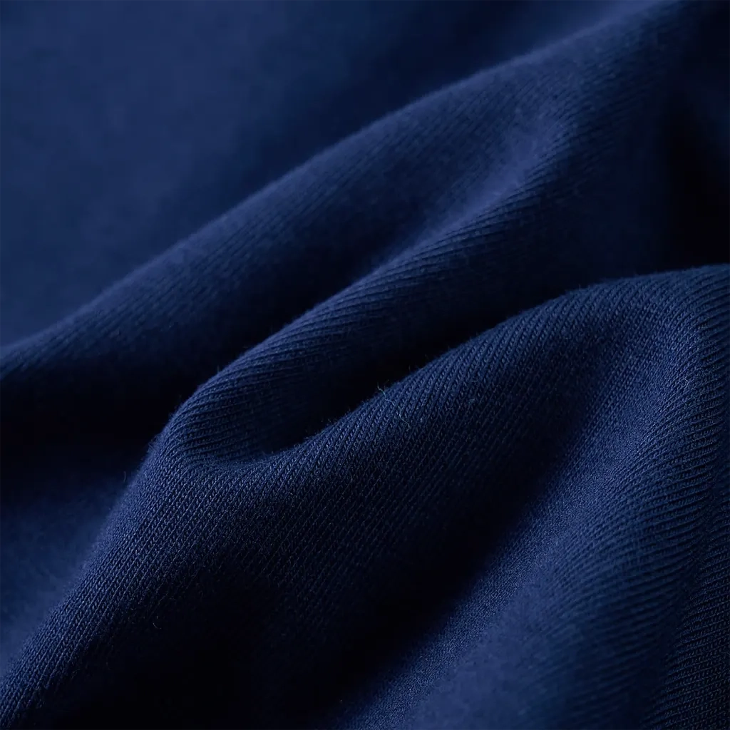 Maglietta Bambina Maniche Lunghe Blu Marino 128 14102
