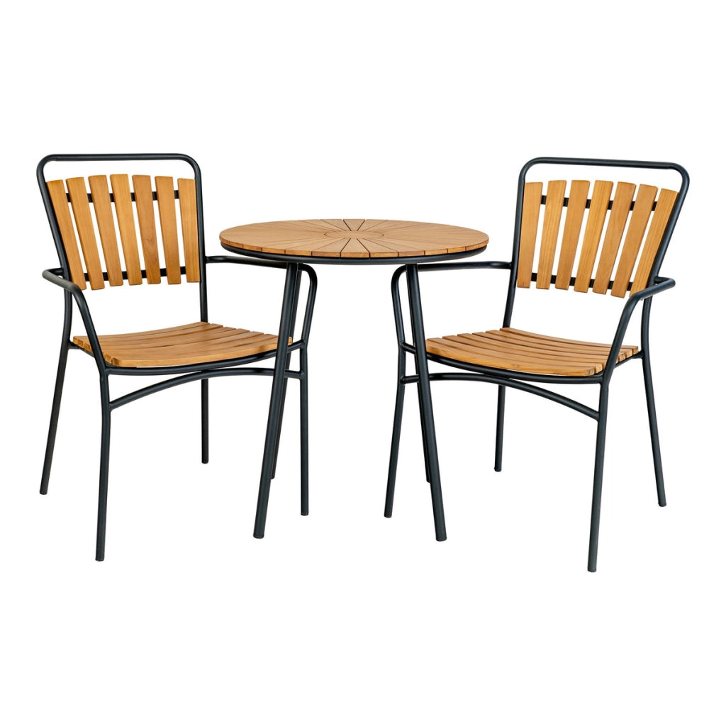 Tavolino Cleveland, Marrone, Legno, 70x70x74 cm