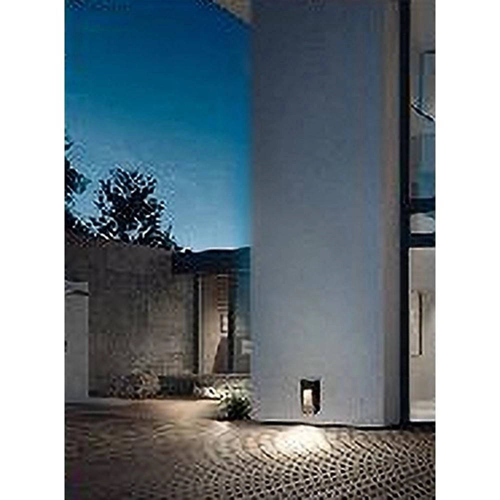 Trade Shop - Segnapasso Da Esterno Faretto 12 Watt Ip65 Nero Luce Calda Fredda Naturale Es62 -