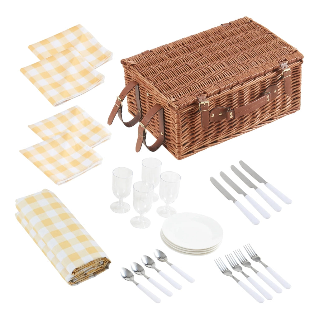 Cestino da picnic marrone per 4 persone 03_0010213