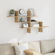 Mensola a Muro Rovere Artigianale 124,5x18x60,5cm in Truciolato