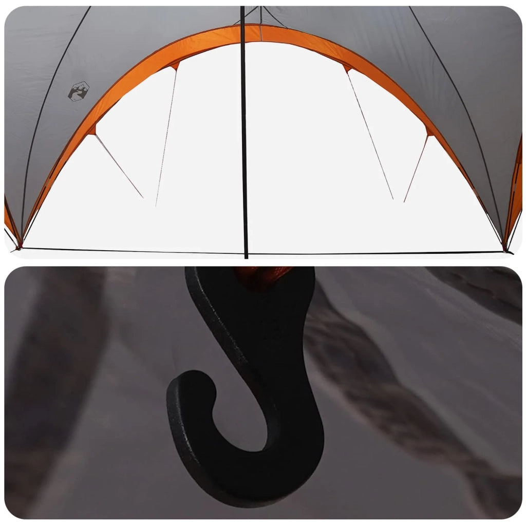 Tenda Party con tetto Grigio e arancione 400 x 400 x 320 cm 42028617