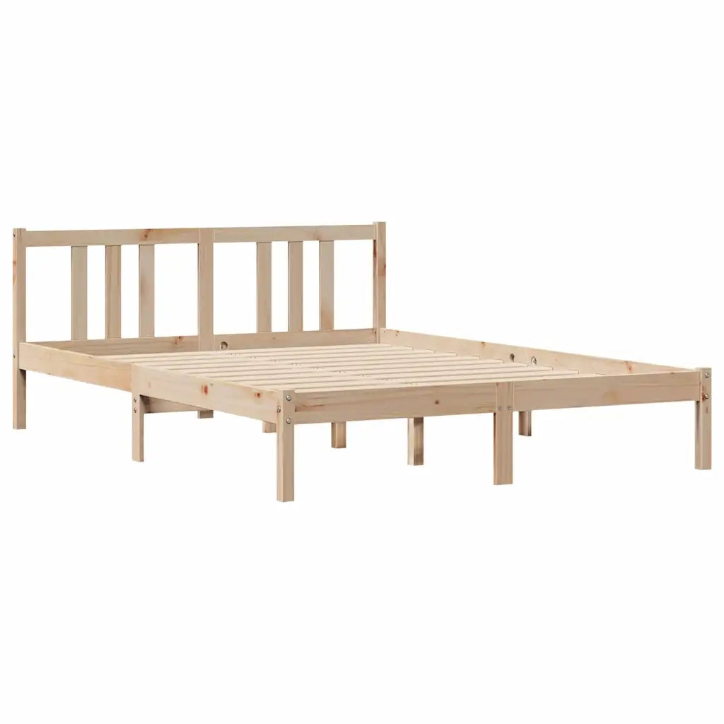 Letto senza Materasso 120x200 cm in Legno Massello di Pino 3301634