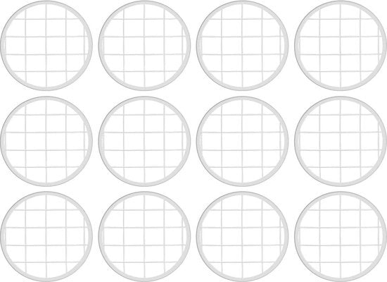 12 Set di Coperture a Griglia per Bicchieri di Vetro - Inserti per Coperture a forma di Rana - Coperture per Vasi di Fiori - Decorazioni per la Camera da Pranzo e la Lavatrice