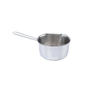 Casseruola Conica con Becco e Manico in Acciaio 12 cm