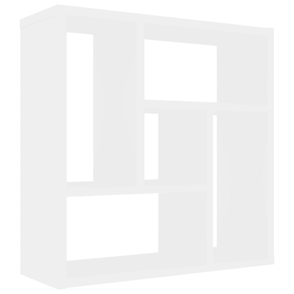 Scaffale a Parete Bianco 45,1x16x45,1 cm in Legno Multistrato 802948