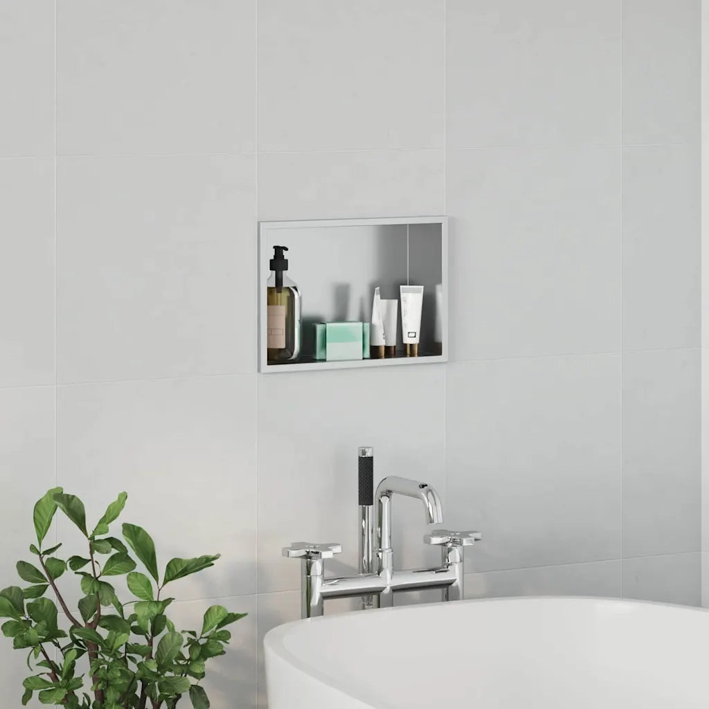 Nicchia per doccia Argento 30 x 20 x 9,5 cm Acciaio Inox 42012662