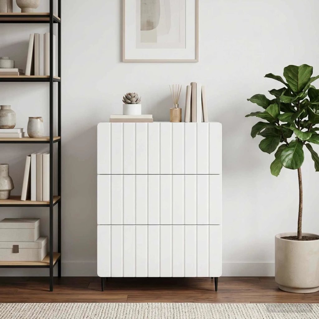 Mobile con Cassetti Bianco 66 x 34,5 x 92 cm 894375