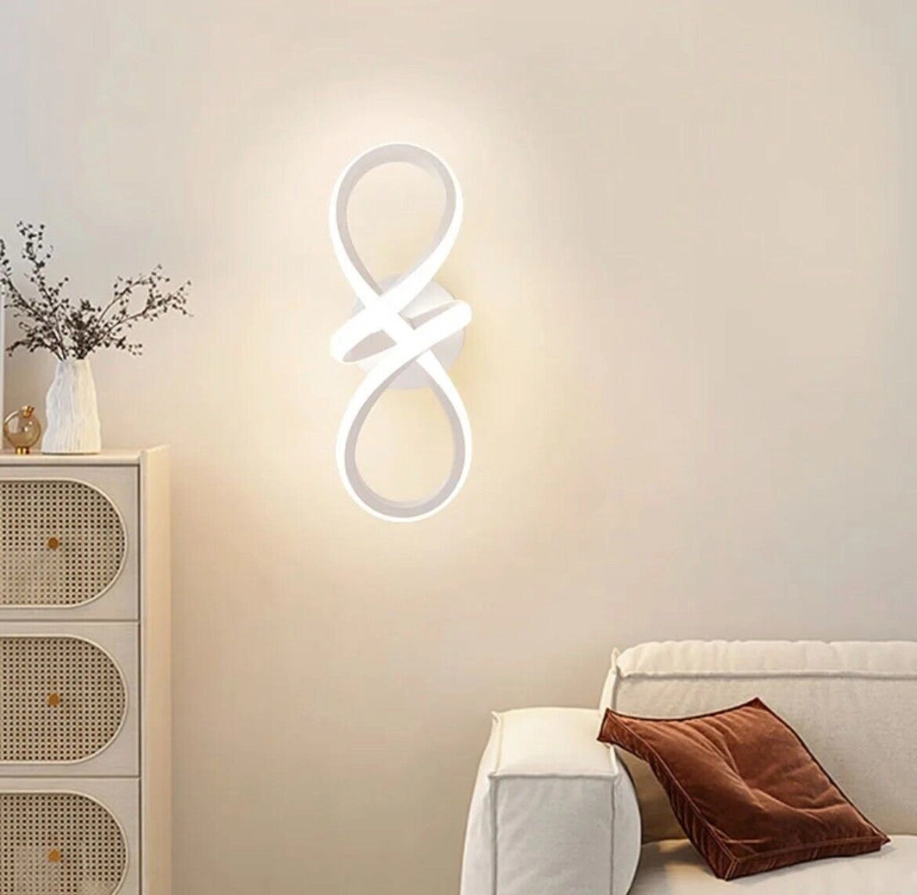 Applique Moderno a LED Lampada da muro Parete 13W simbolo Infinito 1170 Lumen