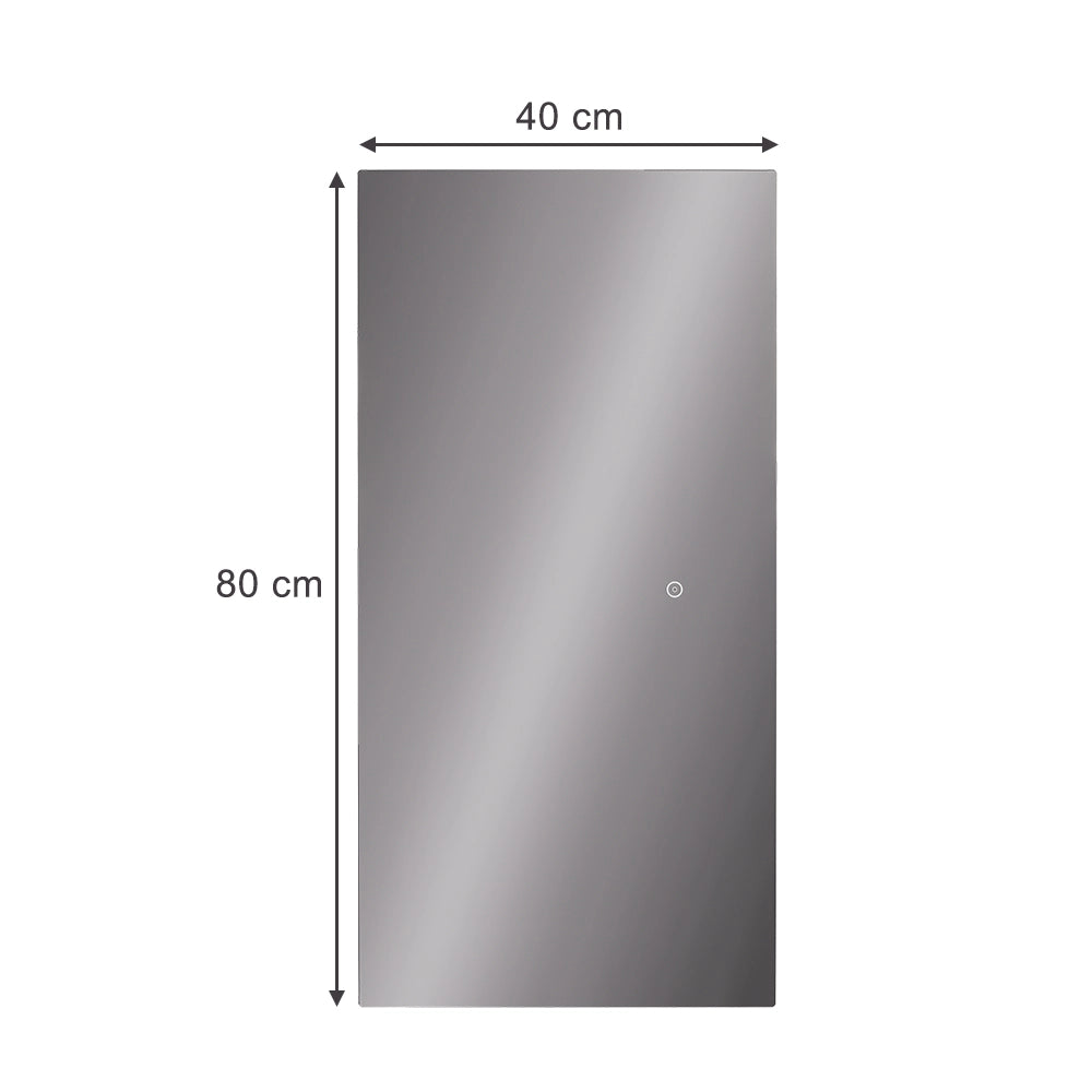 Vicco Specchio bagno Vetro 80 x 40 cm con retroilluminazione
