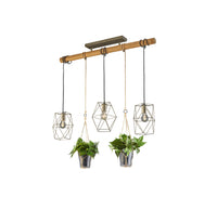 Lampada a Sospensione da Interno a LED in Metallo Nickel Anticato