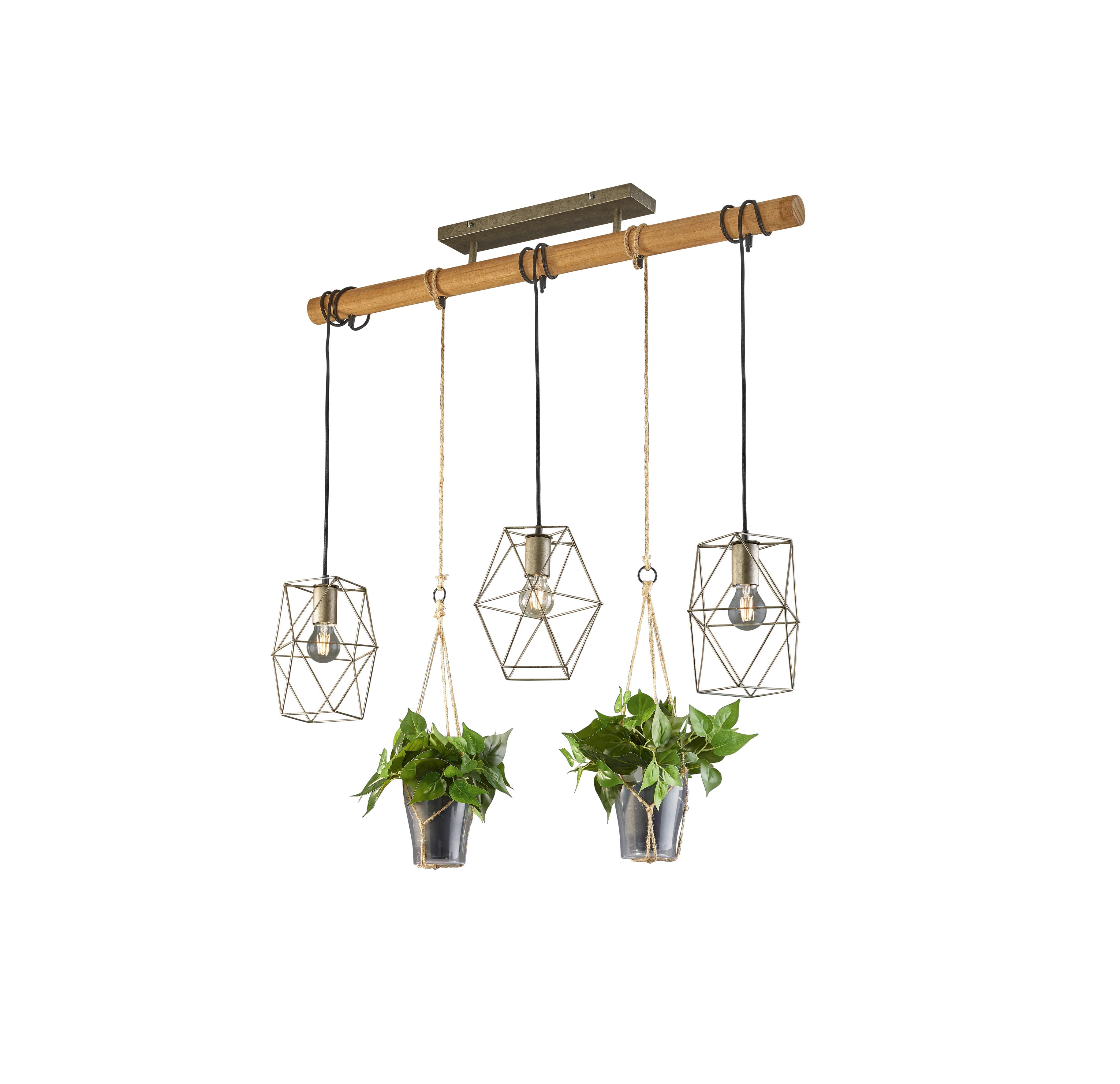 Lampada a Sospensione da Interno a LED in Metallo Nickel Anticato