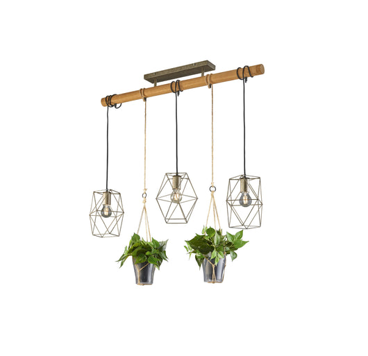 Lampada a Sospensione da Interno a LED in Metallo Nickel Anticato