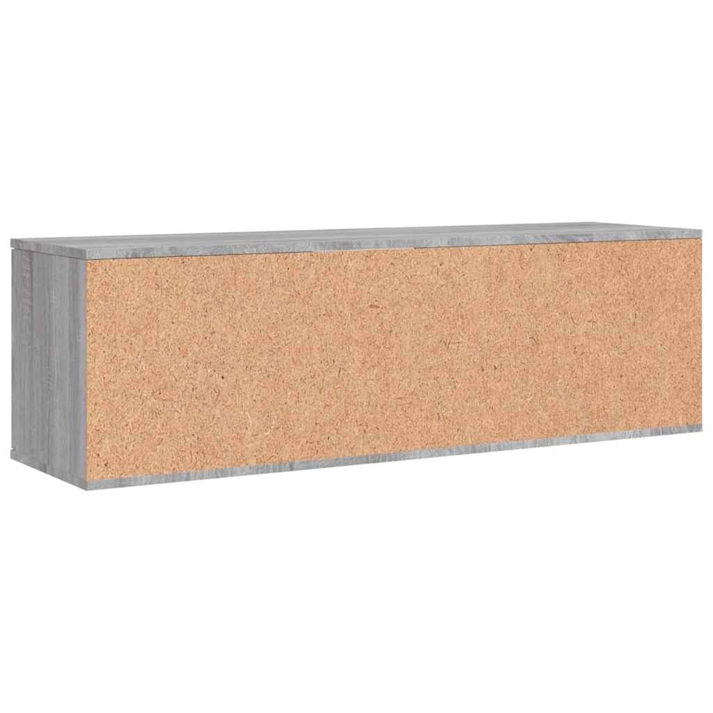Mobile TV multimediale mensola TV credenza TV sala da pranzo soggiorno camera da letto Sonoma 120 x 34 x 37 cm legno ingegnerizzato grigio 02_0028377