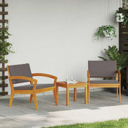 Set bistrot con cuscino 3 pcs Marrone Poliestere 4106470