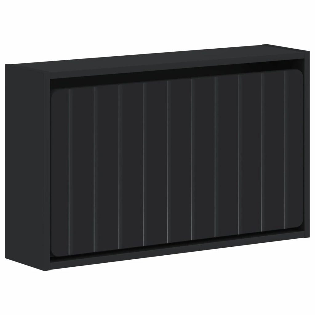 Mobiletto per Scarpe da Muro ZWOLLE 71 x 17 x 43 cm Nero 896406