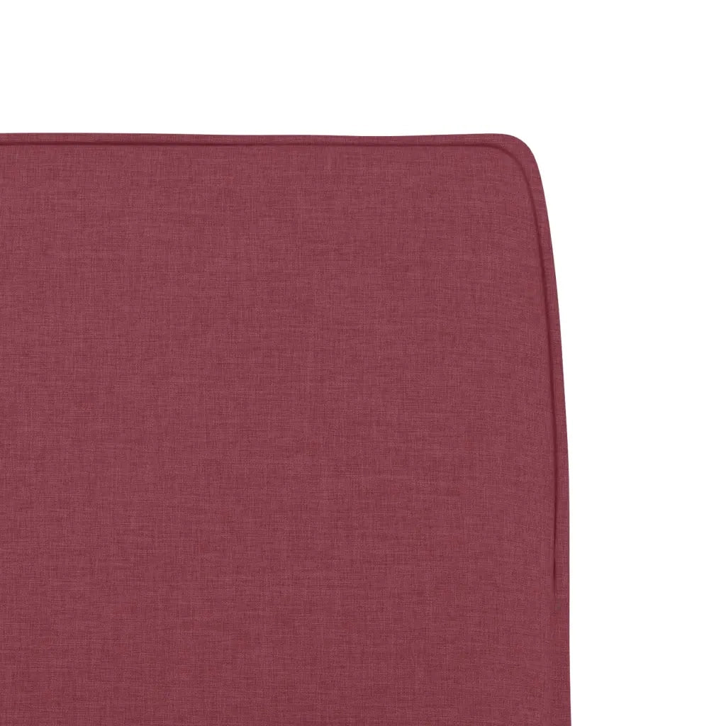 Poltrona | Sedia Lounge Rosso Vino 52x75x76 cm in Tessuto