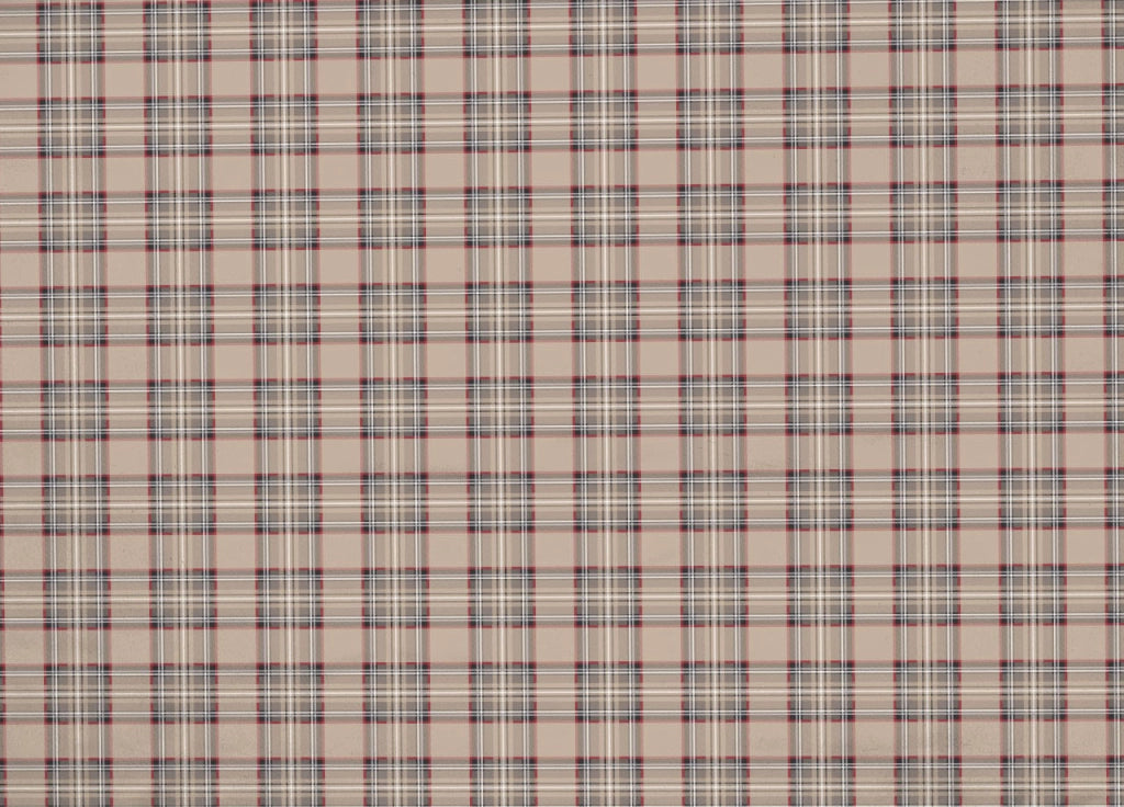 Copripiumino Sacco Piumone Pensieri Delicati 100% Cotone Dis. Cervo Tartan - Matrimoniale - Beige