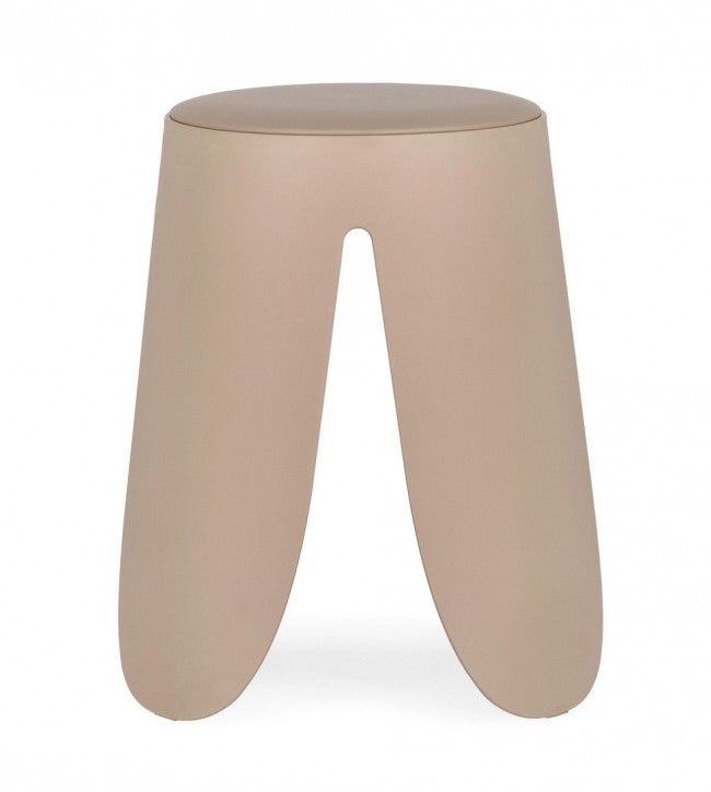 Set 4 Sgabelli  Ø37x47 cm in Similpelle Imogen Avorio