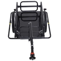Carrello per Bicicletta Rimorchio Cargo Bici Trasporto di Oggetti Pieghevole Portata 36kg 156x72x82cm