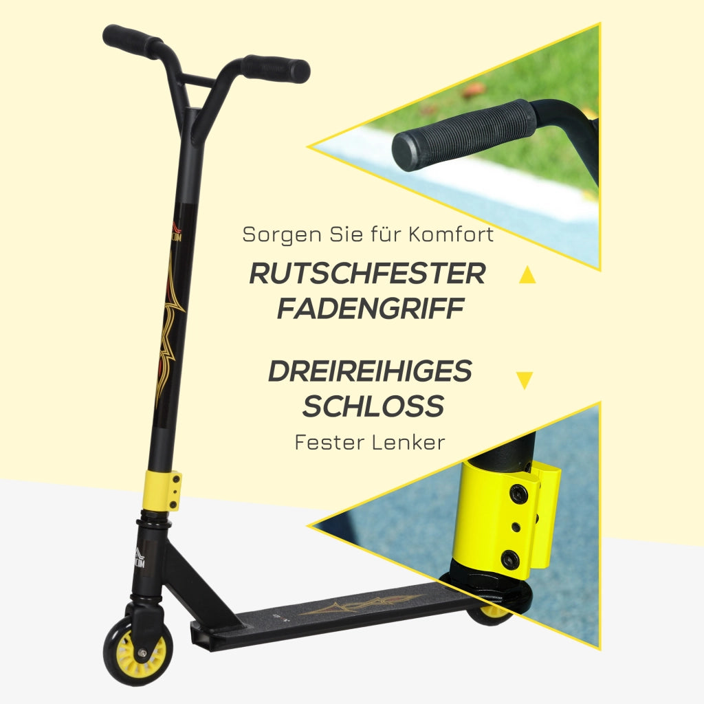 Scooter Freestyle ¨C zephmum ¨C Aluminium Metall Kunstleder Oro