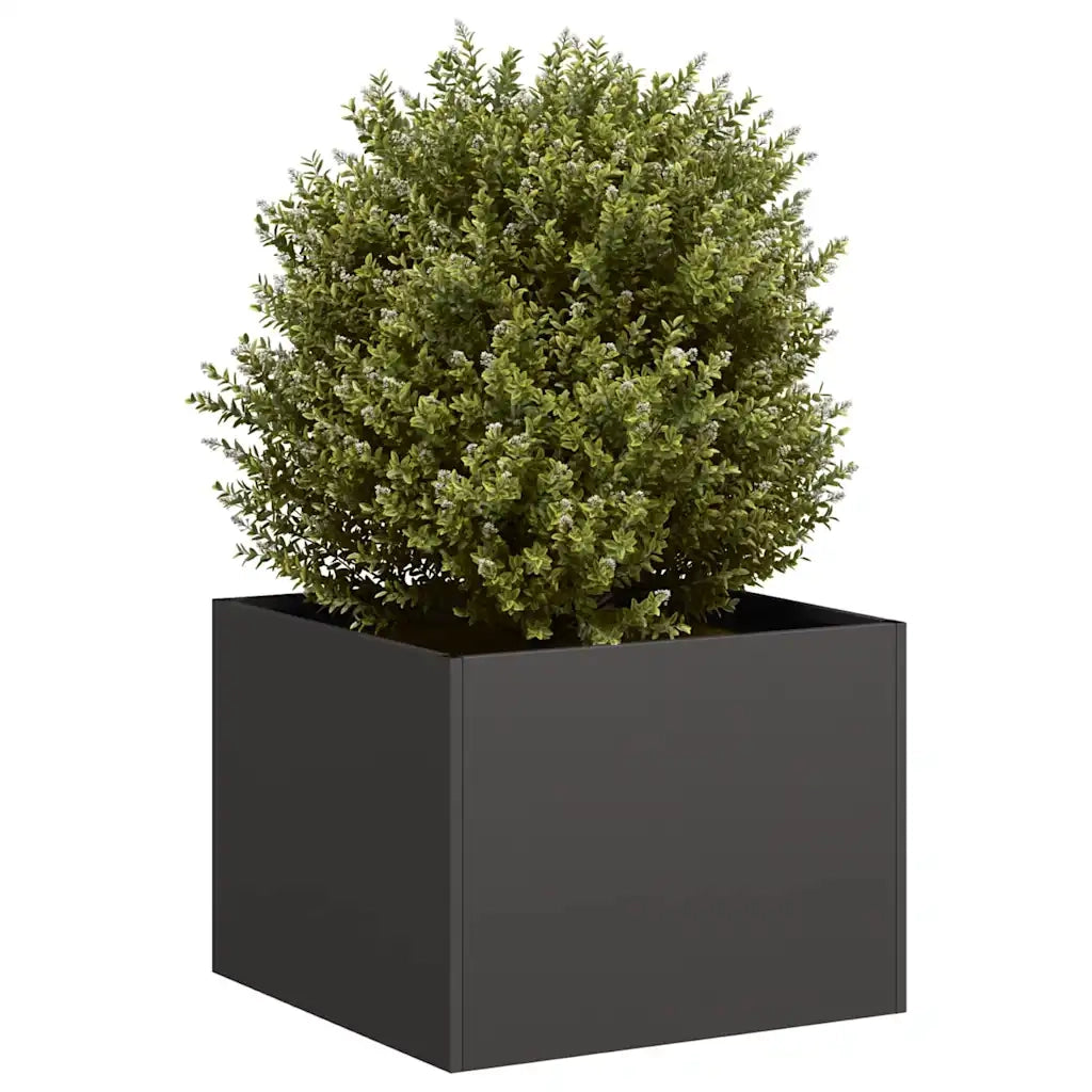 Fioriera Nera 40x40x30 cm in Acciaio 860794