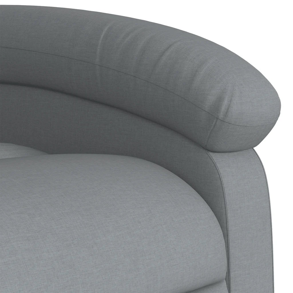 Divano Sedia-Poltrona reclinabile in tessuto grigio chiaro 709100