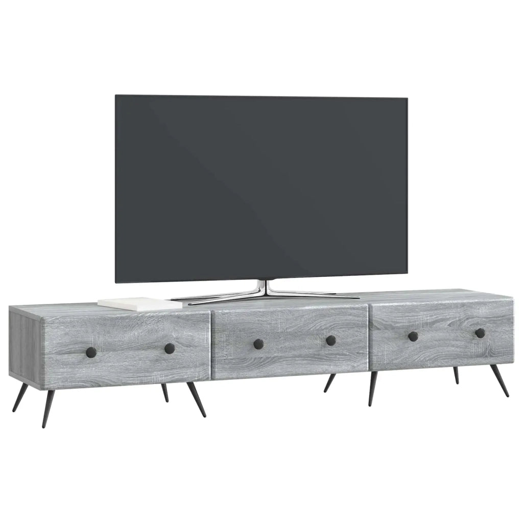 Mobile TV Grigio Sonoma 147 x 34,5 x 30 cm Legno ingegnerizzato