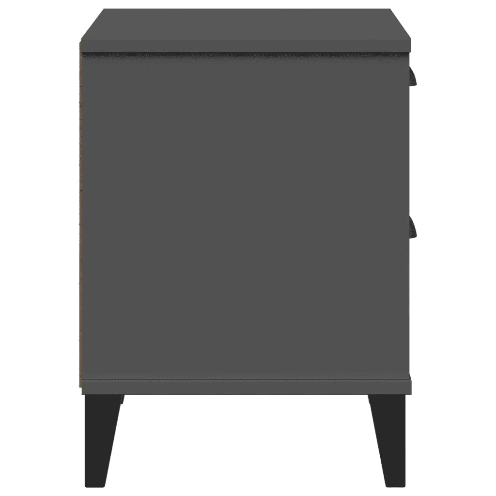Comodino VIKEN Antracite in Legno Multistrato 374910