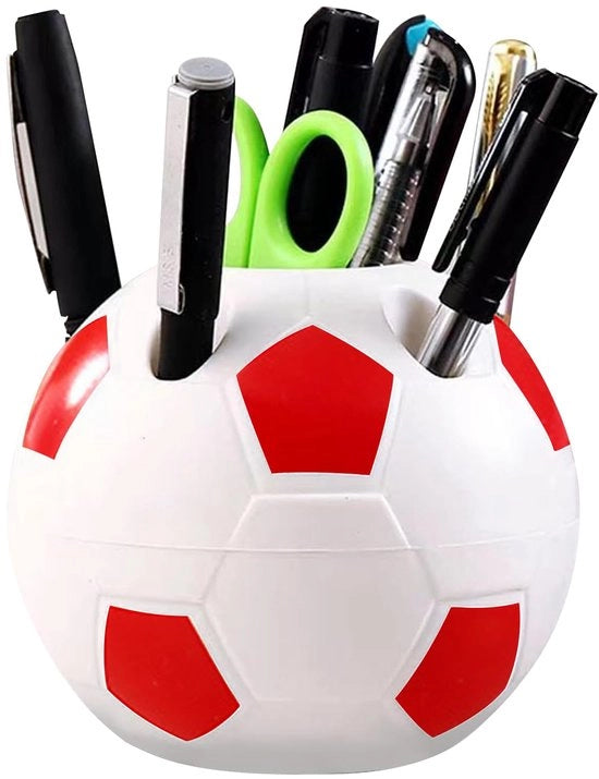 Organizzatore per matite, stile calcio, per studenti con 6 aperture, organizzatore per ufficio, casa, scuola, ideale regalo per iscrizione scolastica e compleanni