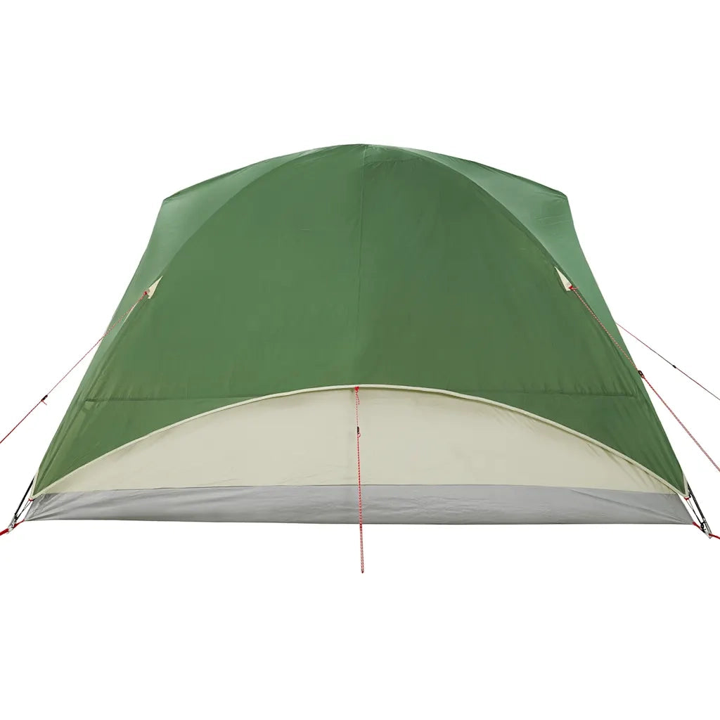 vidaXL Tenda Familiare a Tunnel per 6 Persone Verde Impermeabile