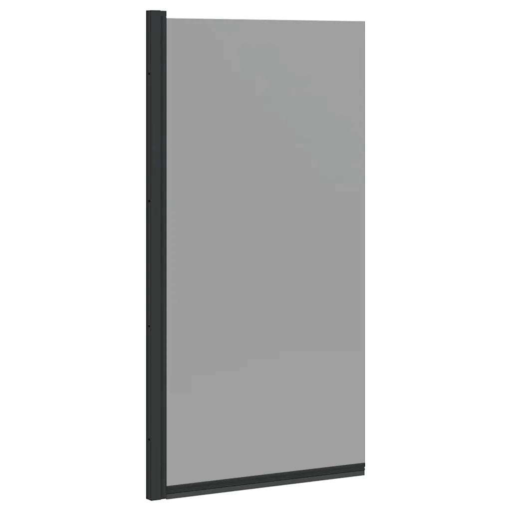 Schermo per Bagno e Doccia Nero 68 x 130 cm Vetro Temperato CFW1342901