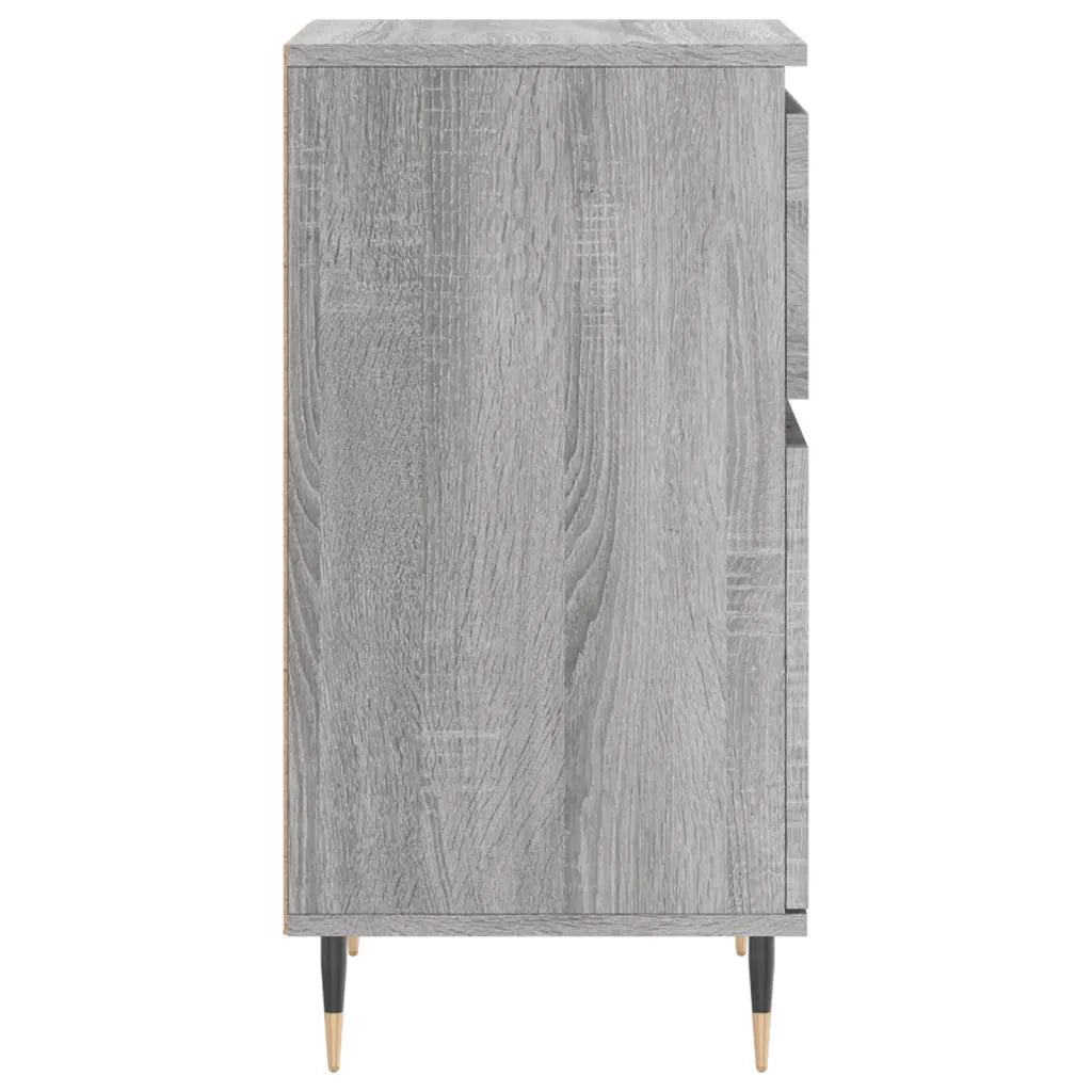 Credenze 2 pz Grigio Sonoma 40x35x70 cm in Legno Multistrato 831145