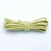 Due paia di cordoncini di cotone lungo 50 cm - Cordoncini rotondi di 2,5 mm - Cordoncini robusti rotondi - Cordoncini duraturi - Cordoncini per stivali - Cordoncini impermeabili in pelle - Per scarpe e stivali eleganti