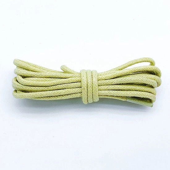 Due paia di cordoncini di cotone lungo 50 cm - Cordoncini rotondi di 2,5 mm - Cordoncini robusti rotondi - Cordoncini duraturi - Cordoncini per stivali - Cordoncini impermeabili in pelle - Per scarpe e stivali eleganti