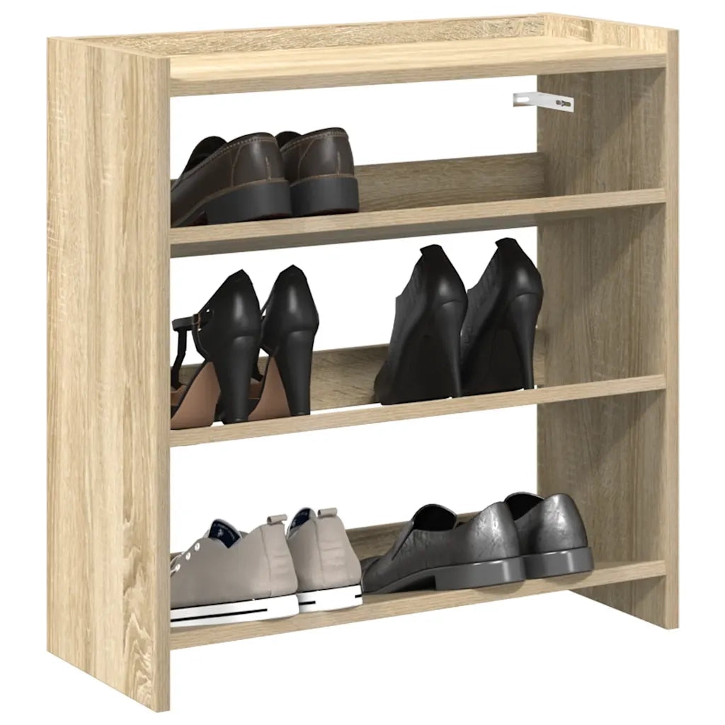 vidaXL Scarpiera Rovere Sonoma 60x25x62 cm in Legno Multistrato