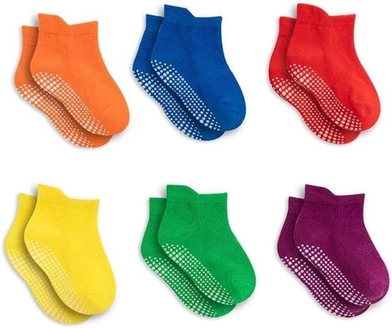 Calze antiscivolo per bambini - blu - tessuti di cotone - accessori per bambini - adatti a bambini in età prescolare.